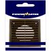 Powermaster 6 Inch Brown Fixed Louvre Vent – Durable Exterior Wall Vent Cover for Passive Airflow