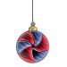 Premier 15cm Battery Operated Lit Bauble Mirror – Modern Blue and Red LED Christmas Decoration