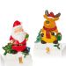 Premier Santa or Reindeer Stocking Hanger – Festive Mantelpiece Decoration I 14 x 10cm