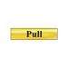 Gold Horizontal PULL Sign - 200mmx50mm