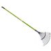 16 Prong Metal Garden Rake - Green Blade