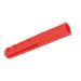 Red Plastic Plugs 6mm - Pack 40