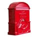 The Moy Cast Aluminium Post Box - Ruby Red - XL
