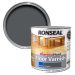 Ronseal Diamond Hard Graphite Satin Wood Floor Varnish 2.5L for Interior Wooden Floors