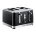 Russell Hobbs Inspire 4 Slice Black Toaster