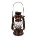 Rustic LED Storm Lantern – Bronze Metal 25cm – Indoor Outdoor Decorative Mood Lighting3