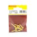Centurion 3/4 x 8 Slotted R/Head Brass Woodscrews - Pack Of 8