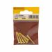 Centurion 1/4 x 8 Slotted Countersunk Brass Woodscrews - Pack Of 6