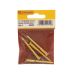 Centurion 2" x 8 Slotted Countersunk Brass Woodscrews - Pack Of 4
