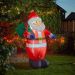Jumbo Self-Inflating Santa with Cool White LEDs – 1.2m