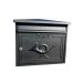 The Shannon Cast Aluminium Post Box - Graphite & Black