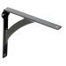 Shelf Bracket For Wood 104mm x 99mm x 10mm - Matt Black