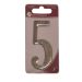 Silver Effect Numeral 5 - 75mm