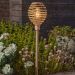 Solar Lumina Faux Rattan Stake Light - Natural