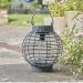 Solar Stylish Rattan Terra Lantern I 5 Lumen I Slate