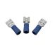 6.3mm Blue Female Insulated Electrical Push-ons (Pack of 10)