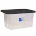TML Car Boot Clear Storage Box & Black Lid - 35L