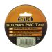 Stuk Black Builders PVC Tape - 50mm X 33m