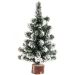 Table flocked Christmas Tree 25cm