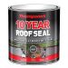 Thompsons 10 Year Grey Roof Sealant 1 Litre Waterproof Flexible Coating for Exterior Roof Repair
