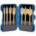 Titanium Nitride Coated Flat Wood Bit Set 7 Piece – Hardened Carbon Steel Drill Bits for Wood with Storage Case