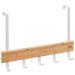 Over door towel rack white - 5 hook