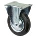 Transport Castor 160mm fixed 135kg Rubber Black