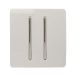 Trendi 2 Gang 2 Way Switch White