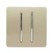 Trendiswitch Gold 2 Gang 2 Way 10 Amp Switch