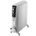 DeLonghi Dragon 4 TRD41025T Oil Filled Radiator 2500W White – Powerful Portable Heater with Chimney Effect