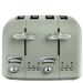 DeLonghi Argento Flora 1800W 4 Slice Toaster Green CT04.GR – Stylish Retro-Inspired Stainless Steel Toaster with 6 Browning Settings