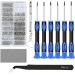 Essential Magnetic Precision Glasses Repair Kit with 6 Screwdrivers, Tweezers and Accessories