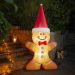 Jumbo Self-Inflating Gingerbread Man with LED Lights 1.2m – Festive Outdoor Inflatable Decoration