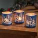 Wonderland T-Light Holders 3 Pack – Sapphire Blue