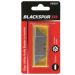 Blackspur Utility Knife Blades with Holder – Carbon Steel Replacement Blades for Standard Utility Knives 60mm - Pack of 10