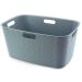Curver Softex Laundry Basket 45 Litre Teal – Large Recycled Plastic Laundry Storage with Comfortable Grips