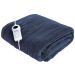 De Vielle Electric Heated Fleece Throw Blanket Navy 200G with 9 Heat Settings and 12 Hour Timer – Machine Washable