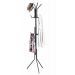 Metal Standing Coat Rack with Hat and Umbrella Storage for Home and Office I Large -170cm - Black
