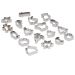 18-Piece Stainless Steel Christmas Cookie Cutter Set – Festive Baking Shapes for Biscuits and Pastries