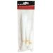 Blackspur White Assorted Cable Tie Set 100 Piece – Self Locking Nylon Ties