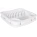 Bloom White Dish Drainer with Band 40 x 39 x 9.3cm – Compact and Stylish Dish Drying Rack