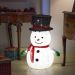 Pop-Up Snowman 71 x 46cm – Inlit Christmas Decoration with 45 Cool White LEDs, Auto Timer, Easy Assembly, Indoor and Outdoor Use