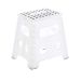 Casa&Casa Transparent Small Step Stool – Compact and Durable One-Step Plastic Stool