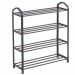 4 Tier Plastic Shoe Rack Organiser 50 x 62cm – Space-Saving Freestanding Storage Unit