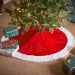 Traditional Christmas Tree Skirt 120cm – Classic Festive Base Cover