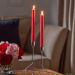 Faux Flame LED Table Candles Red 2 Pack – Elegant Traditional Centrepiece 25cm