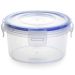 Round Zip Lock Storage Box 550ml I Airtight Food-Safe Container for Everyday Fresh Storage