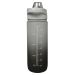 Black and Grey Motivational Drinking Bottle with Strainer and Locking Lid I 750ml