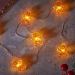 Gingerbread String Lights Set of 20 – Warm White LED Christmas Garland with Timer