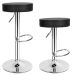 Two Classic Bar Stools - black